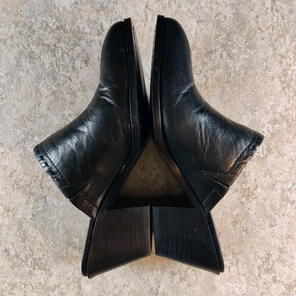 Frye and Co. Women's Size 5M Black Leather Cody Mules Heels * Barely Used * - Picture 3 of 7